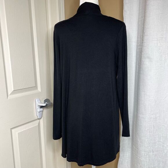 Vince Camuto Jersey Open Front Cardigan (Black) Petite Small - Picture 5 of 7